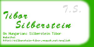 tibor silberstein business card